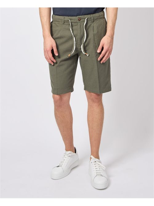 Bermuda Yes Zee in linen blend with drawstring YES ZEE | P770-PW000979